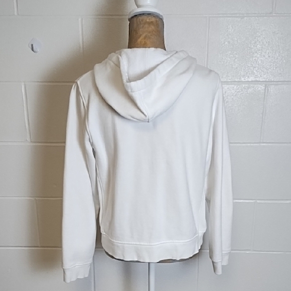 White Zip-Up Hoodie Sweat Shirt Jacket Carnival Cruisewear - Picture 2 of 14
